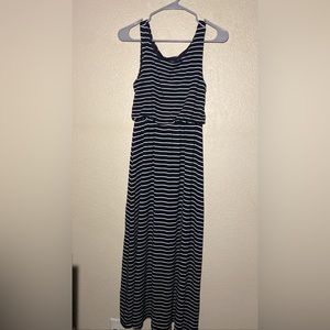 Black and white striped maxi dress!